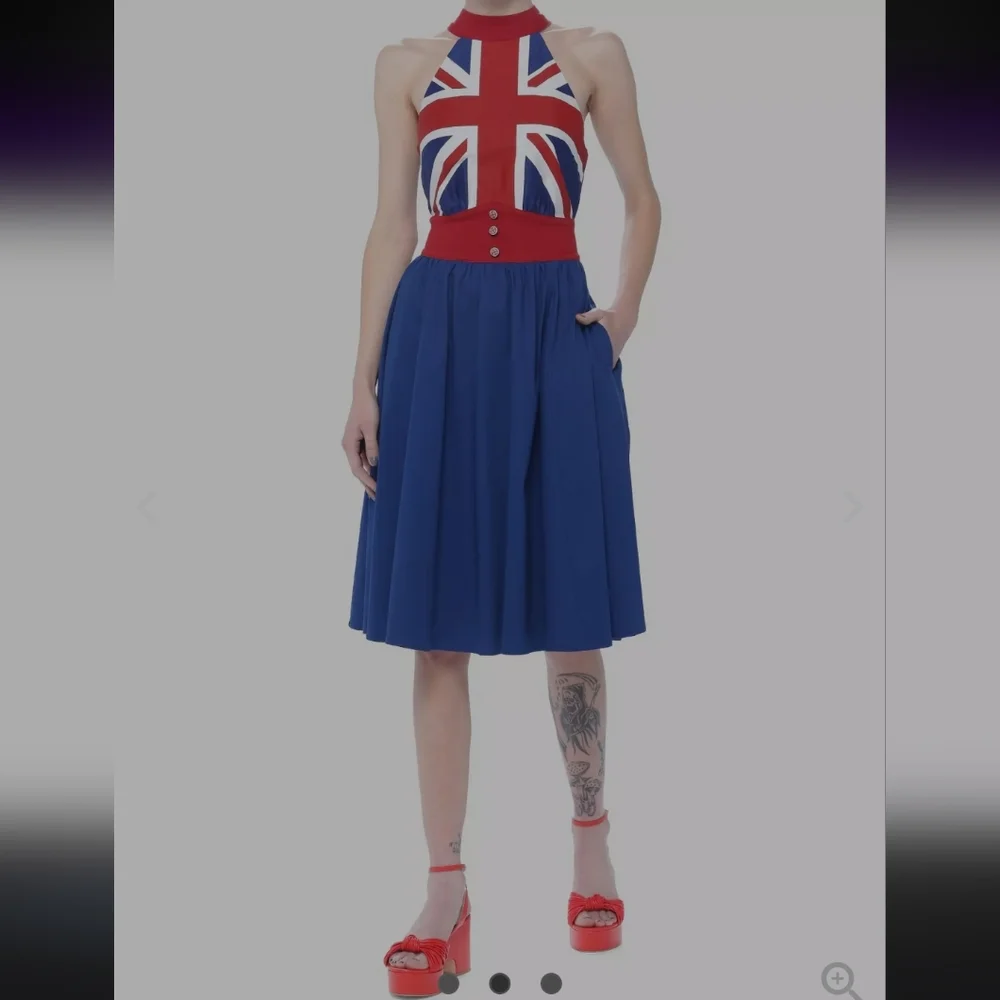 Her Universe Marvel Captain Carter Halter Dress - Picture 2 of 15